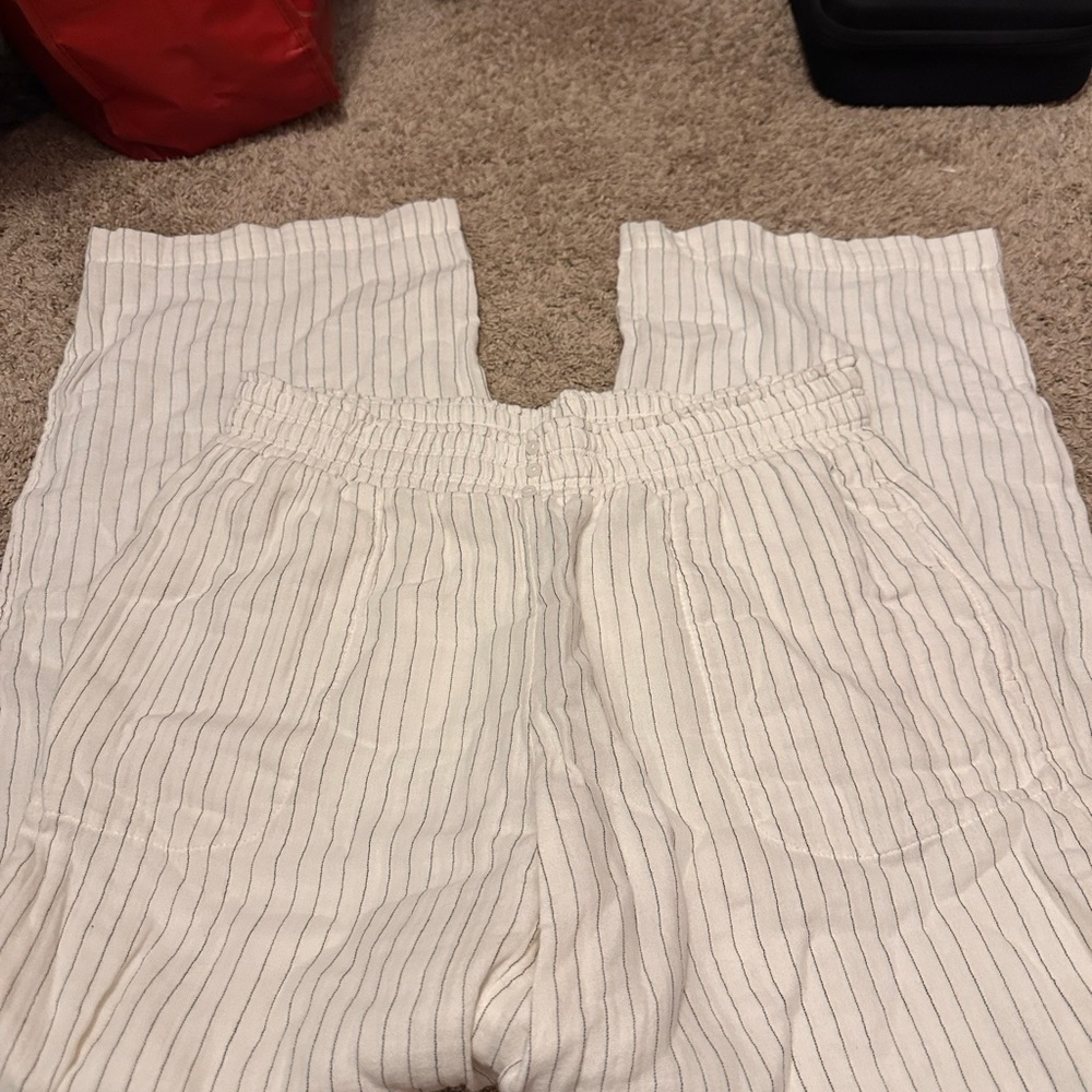 Soma Cream Striped Lounge Pants